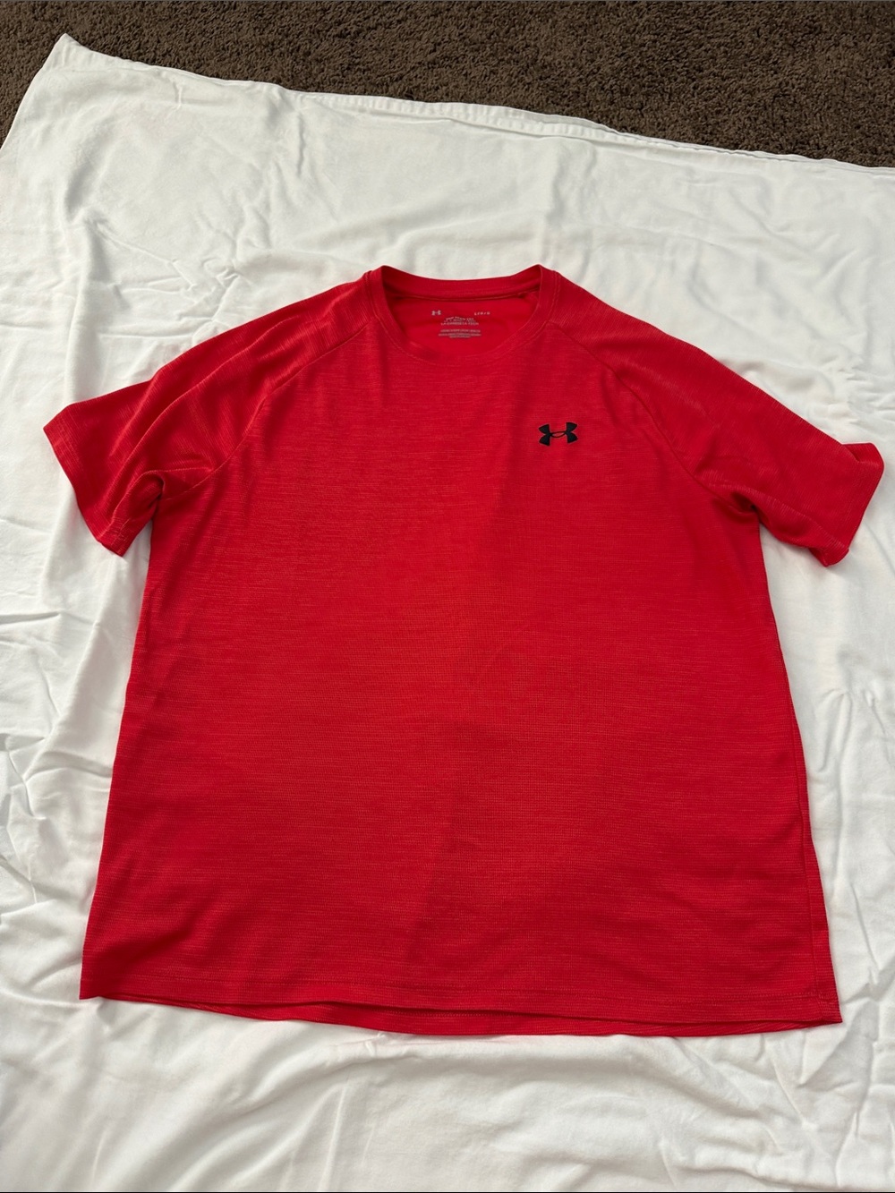 Under Armour Red Men's HeatGear Short Sleeve Performance Tee